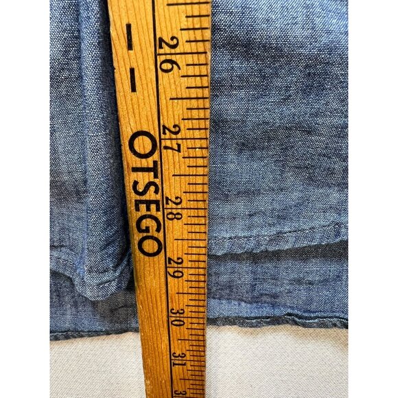 Tommy Hilfiger Men's Regular Fit Washed Chambray Shirt Button Down Size XL Blue - Picture 8 of 11